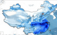 今明天我国雨雪范围大，北方暴雪南方降雨，出行保暖要注意